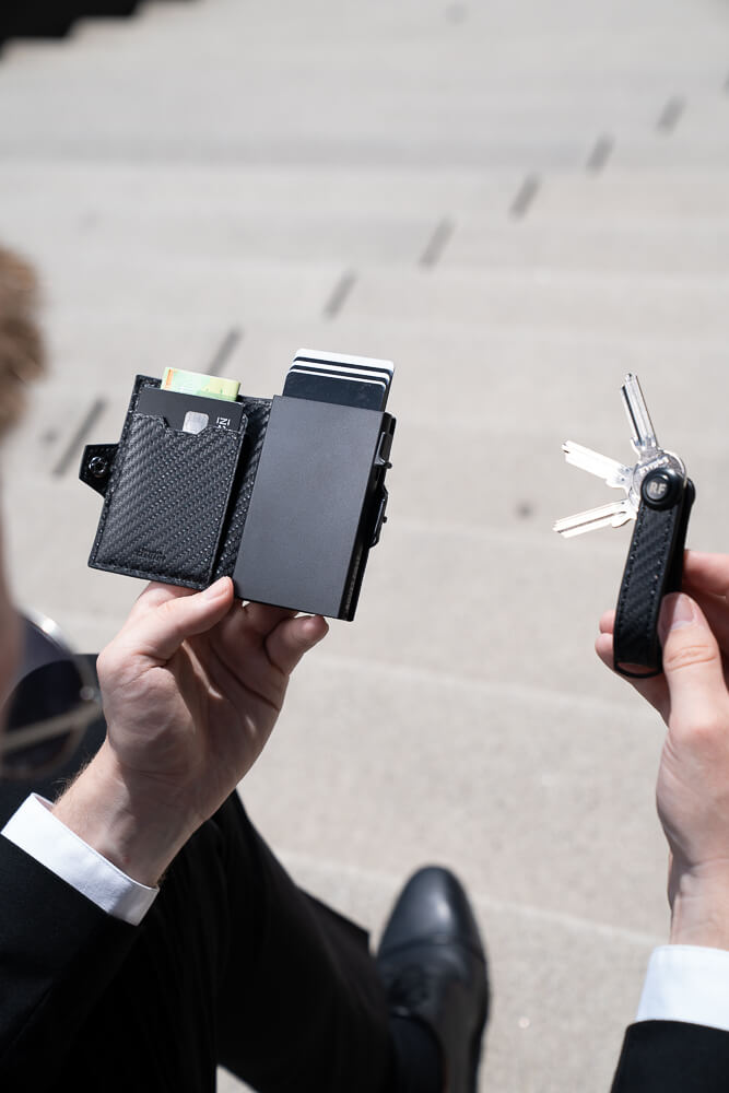 Kartenetui rfid schutz mit Schlüsselanhänger Key Case