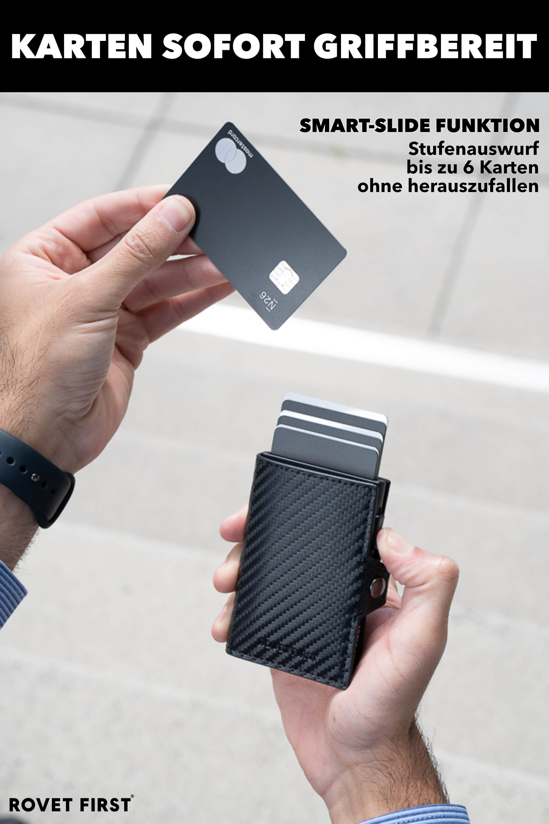 Smart Slide pop up Kartenetui